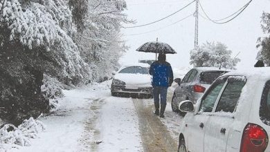 Photo of سقوط كميات كثيفة من الثلوج  شمال البلاد